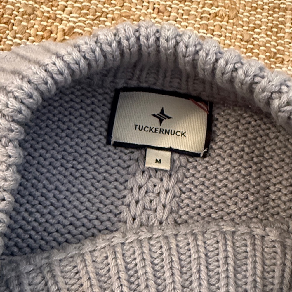 Tuckernuck Sweater Claude Crewneck Wool in Grey Medium - Picture 4 of 7